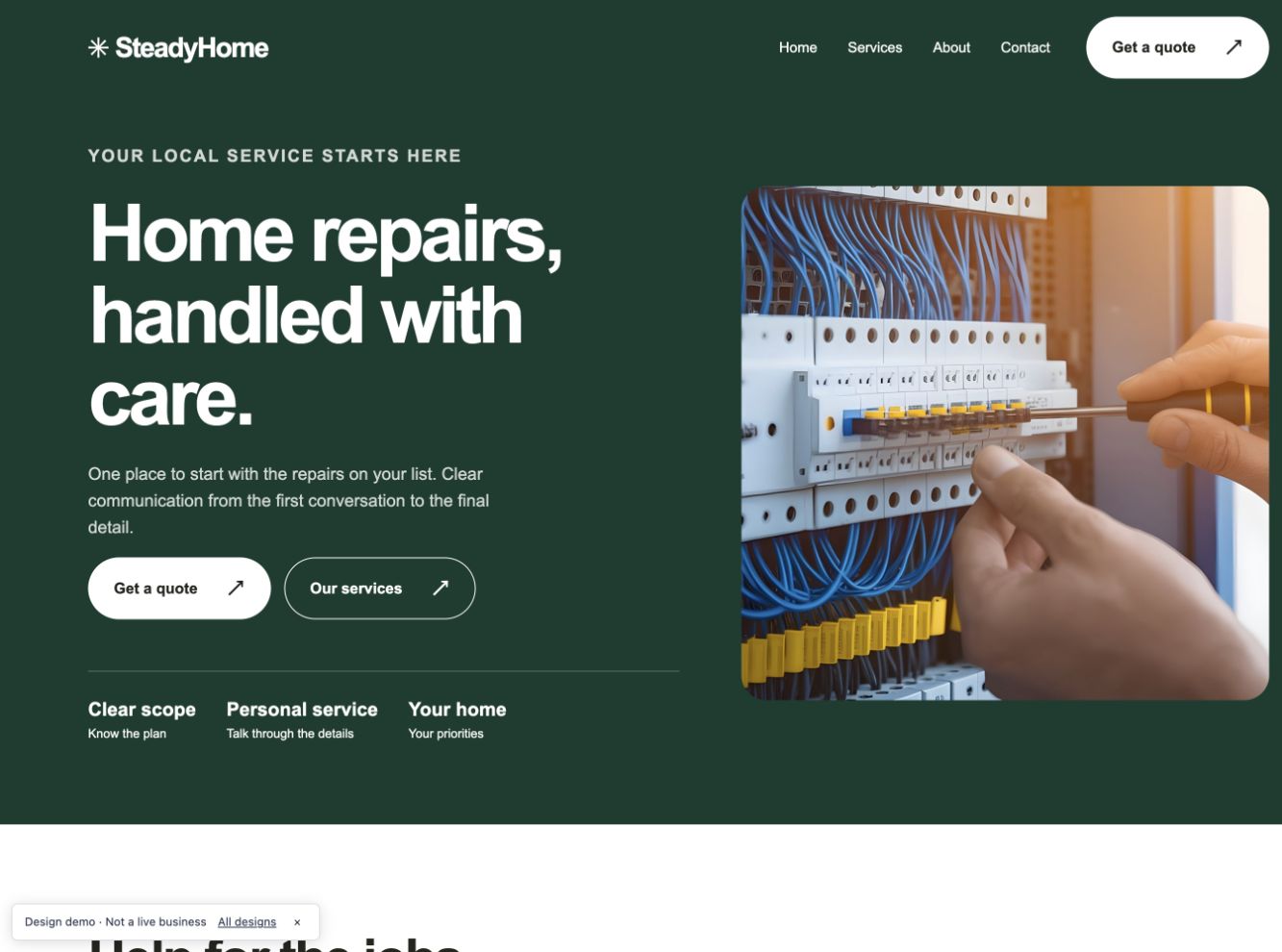 SteadyHome design preview